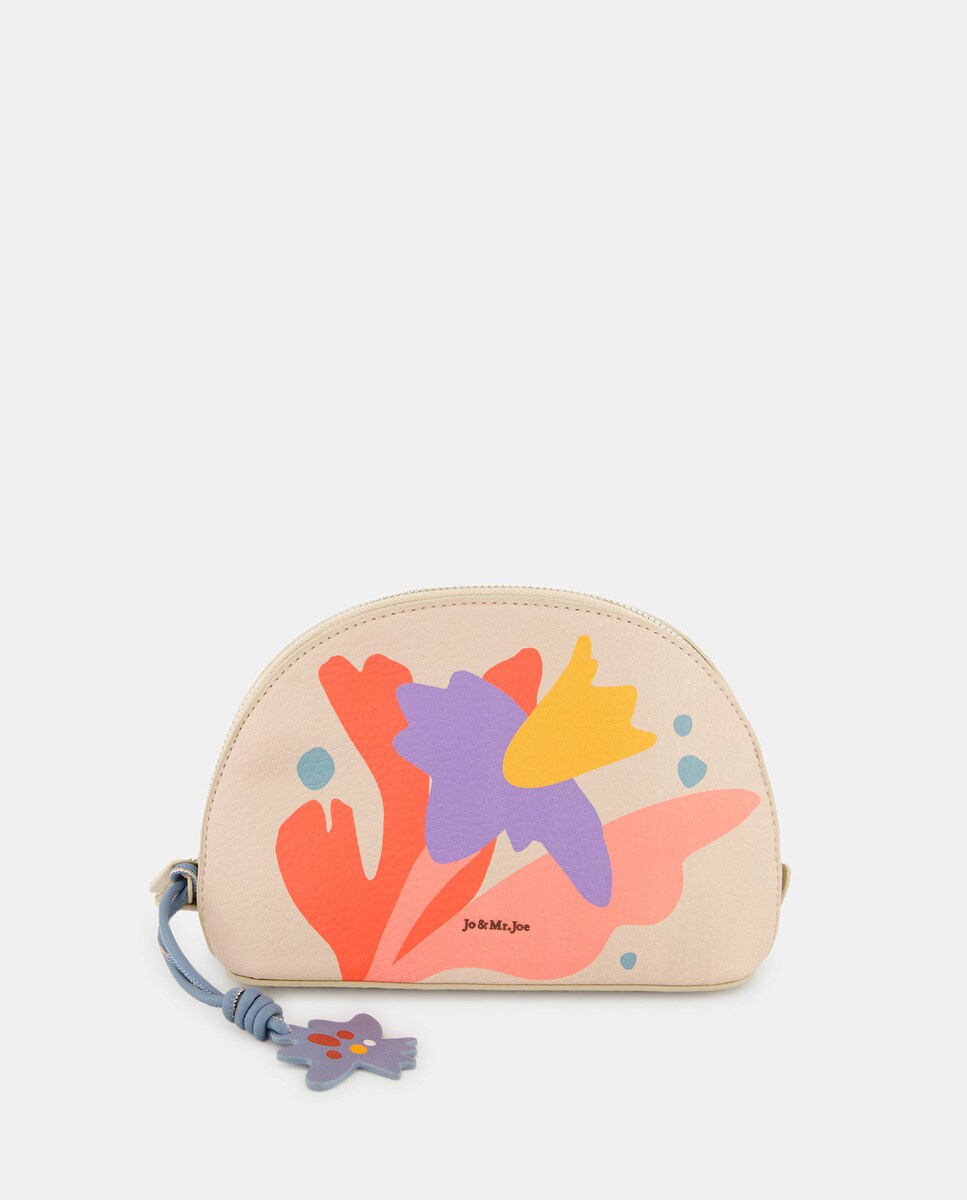 Grand portemonnaie blanc à motif