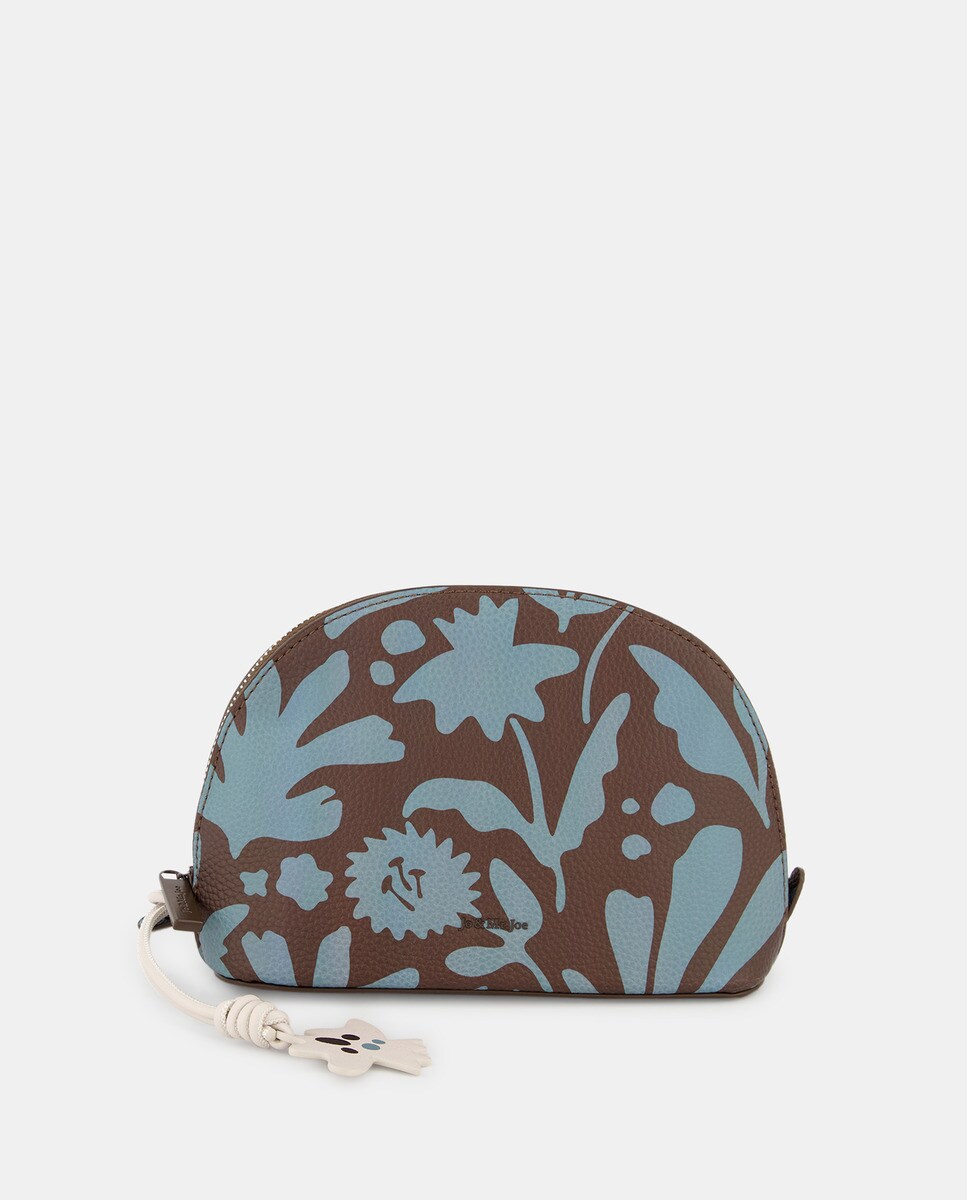 Grand portemonnaie à imprimé fleurs