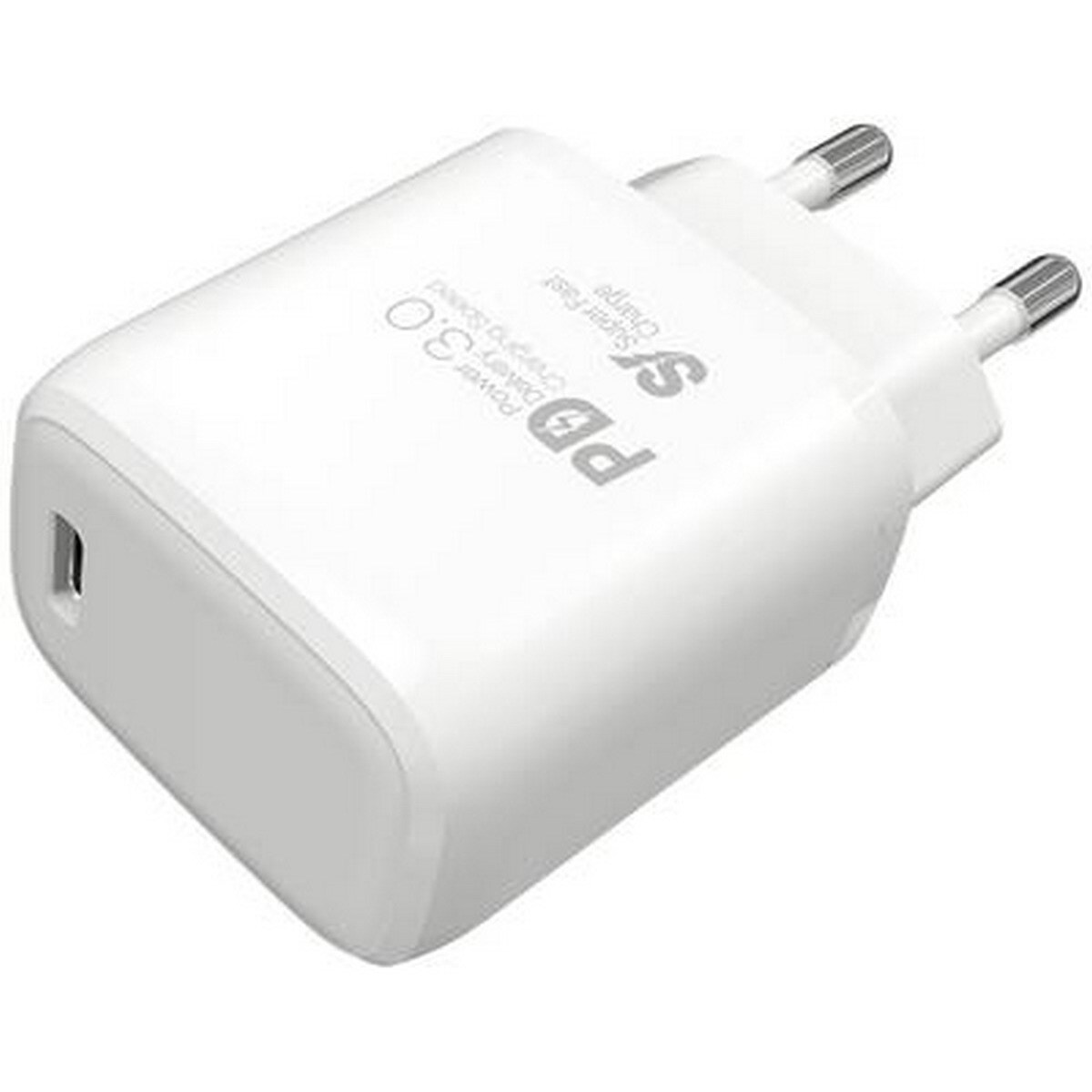 Carregador de telemóvel Vivanco tipo + modo de carregamento rápido USB-C - Branco 1