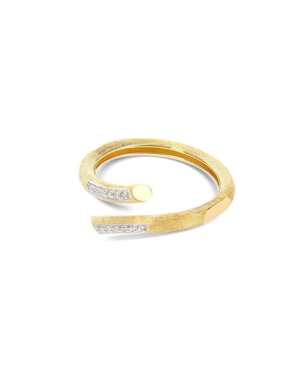 Anel Colecção "Libera" Ouro Amarelo 18 Quilates E Diamantes Dourado-2