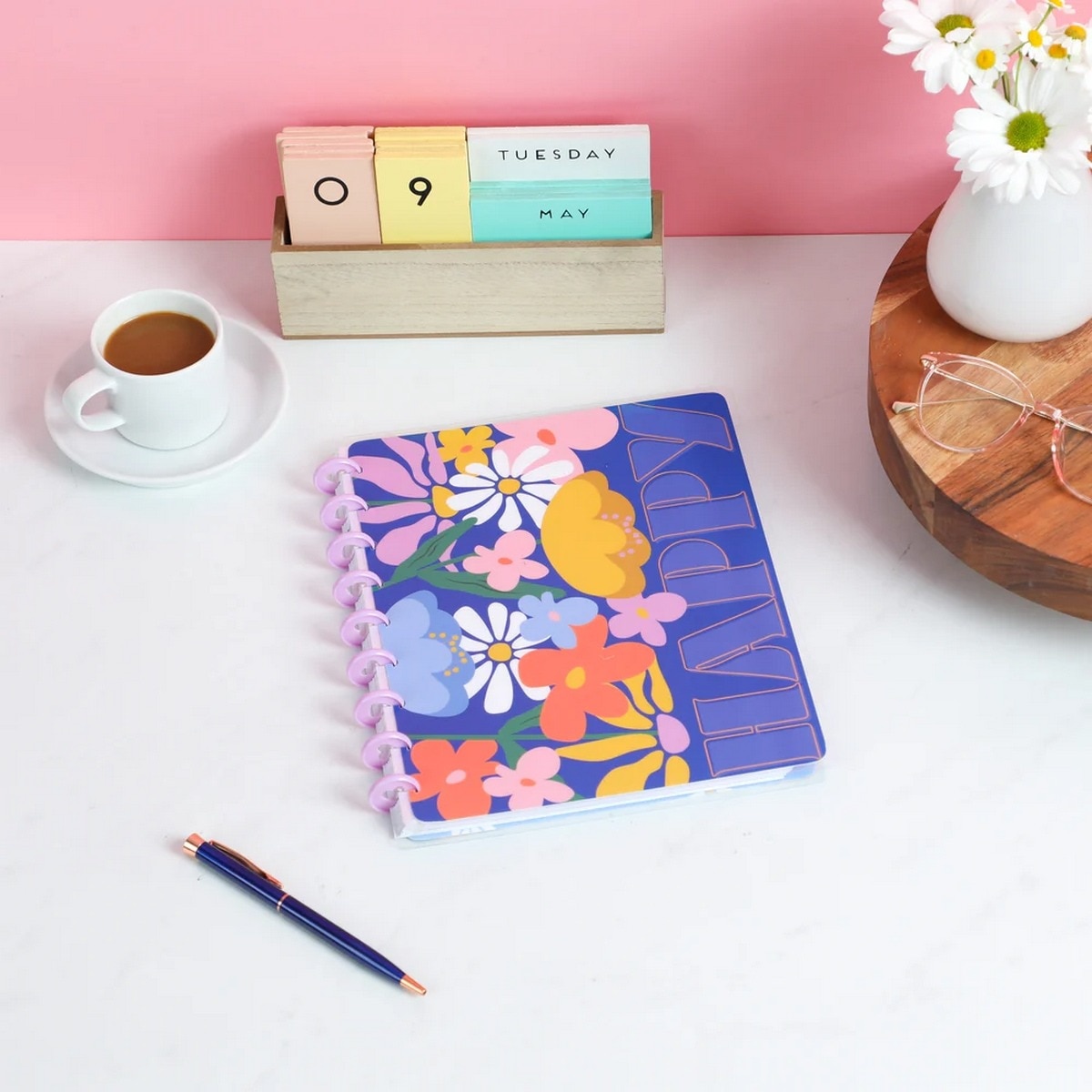 Notebook fun fleurs Happy Planner Classic multicolor 4