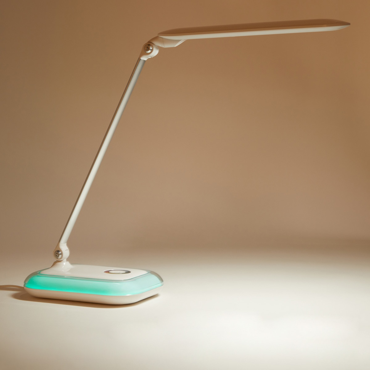 Candeeiro com LED Integrado Iris Branco-5