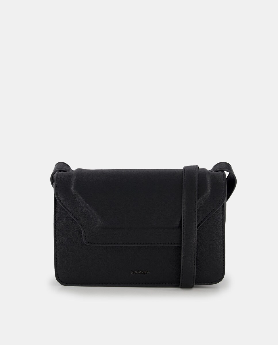 Petit sac à bandoulière uni à rabat