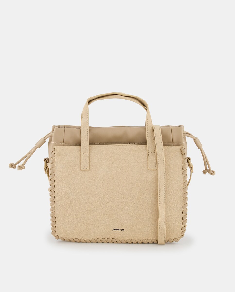 Sac tote à coutures contrastantes