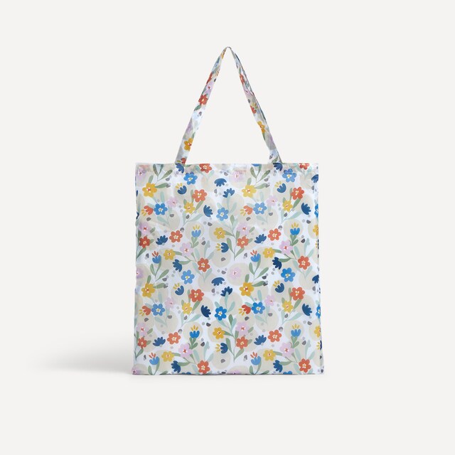 Imagem 0 de Bolsa Dobrável com Estampado Floral Ball Bag de Poliéster