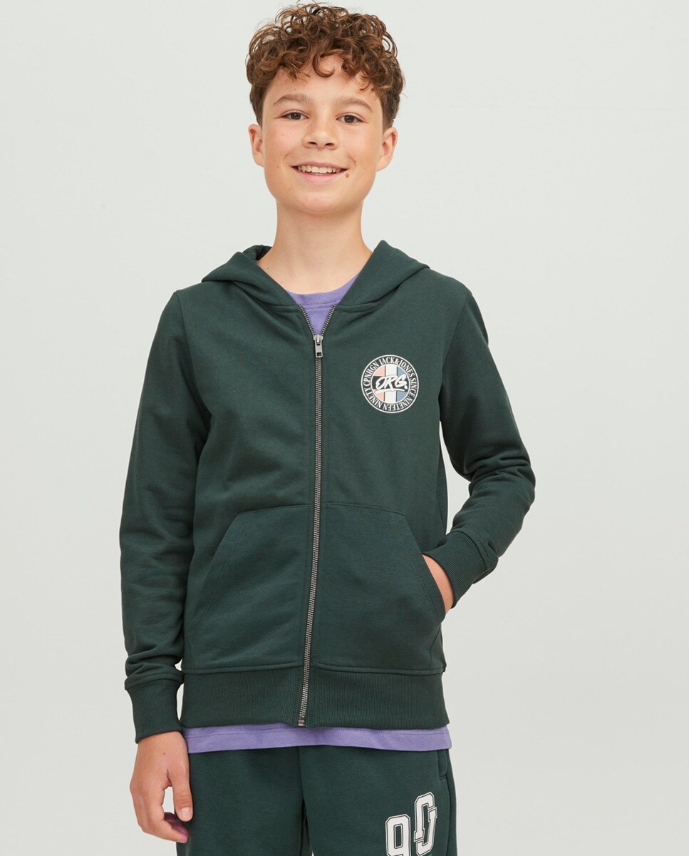 Sweat à fermeture zippé