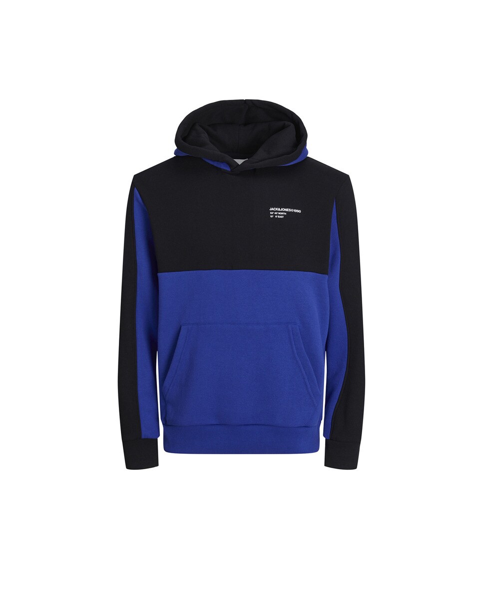Sweat color block à capuche