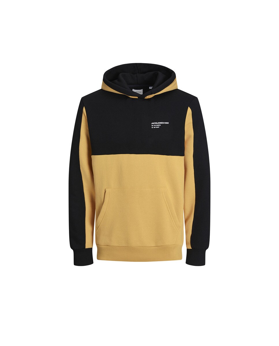 Sweat color block à capuche