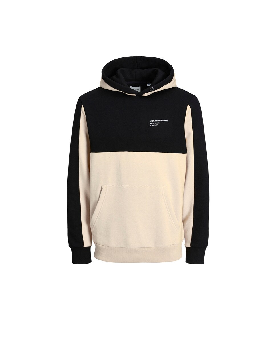 Sweat color block à capuche