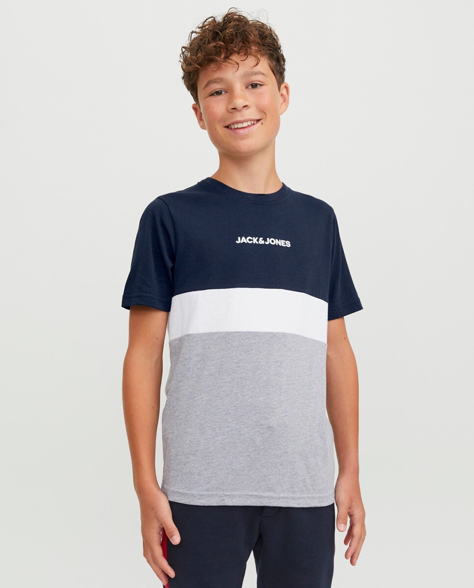 Tshirt color block à manches courtes