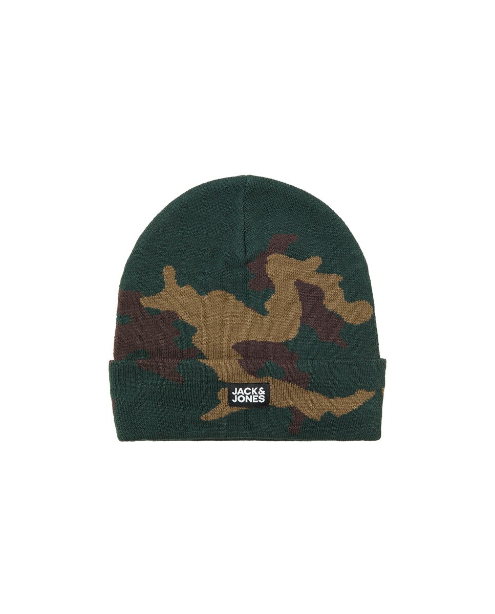 Bonnet en maille camouflage