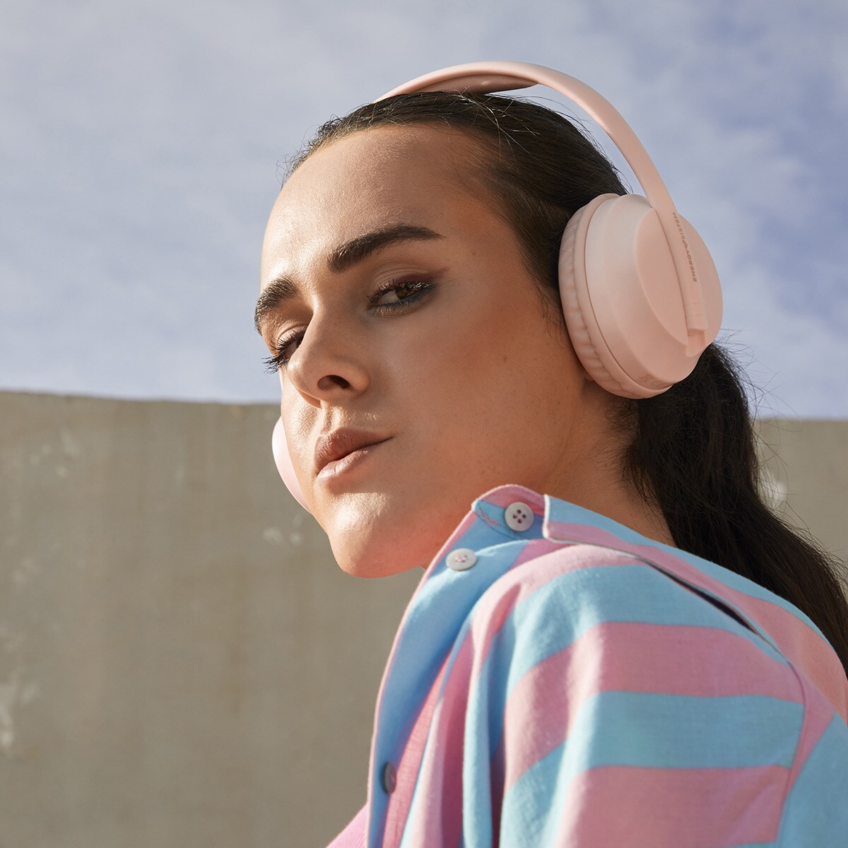 Auriculares de diadema Energy Sistem Rose Haru ECO, Bluetooth 5.3, Deep Bass, batería hasta 23h Rosa-7