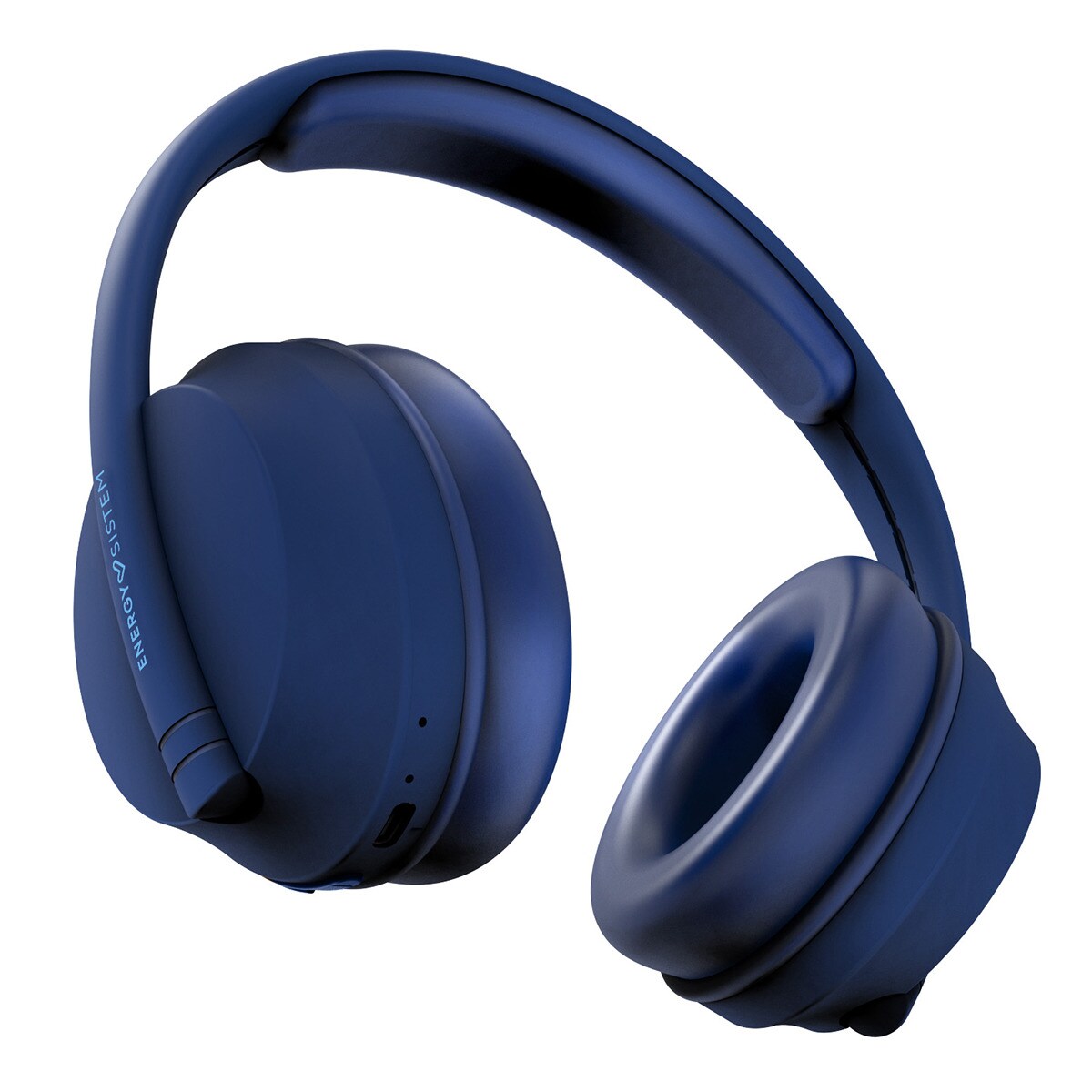 Auriculares de diadema Energy Sistem Navy Haru ECO, Bluetooth 5.3, Deep Bass, batería hasta 23h Azul marino-3