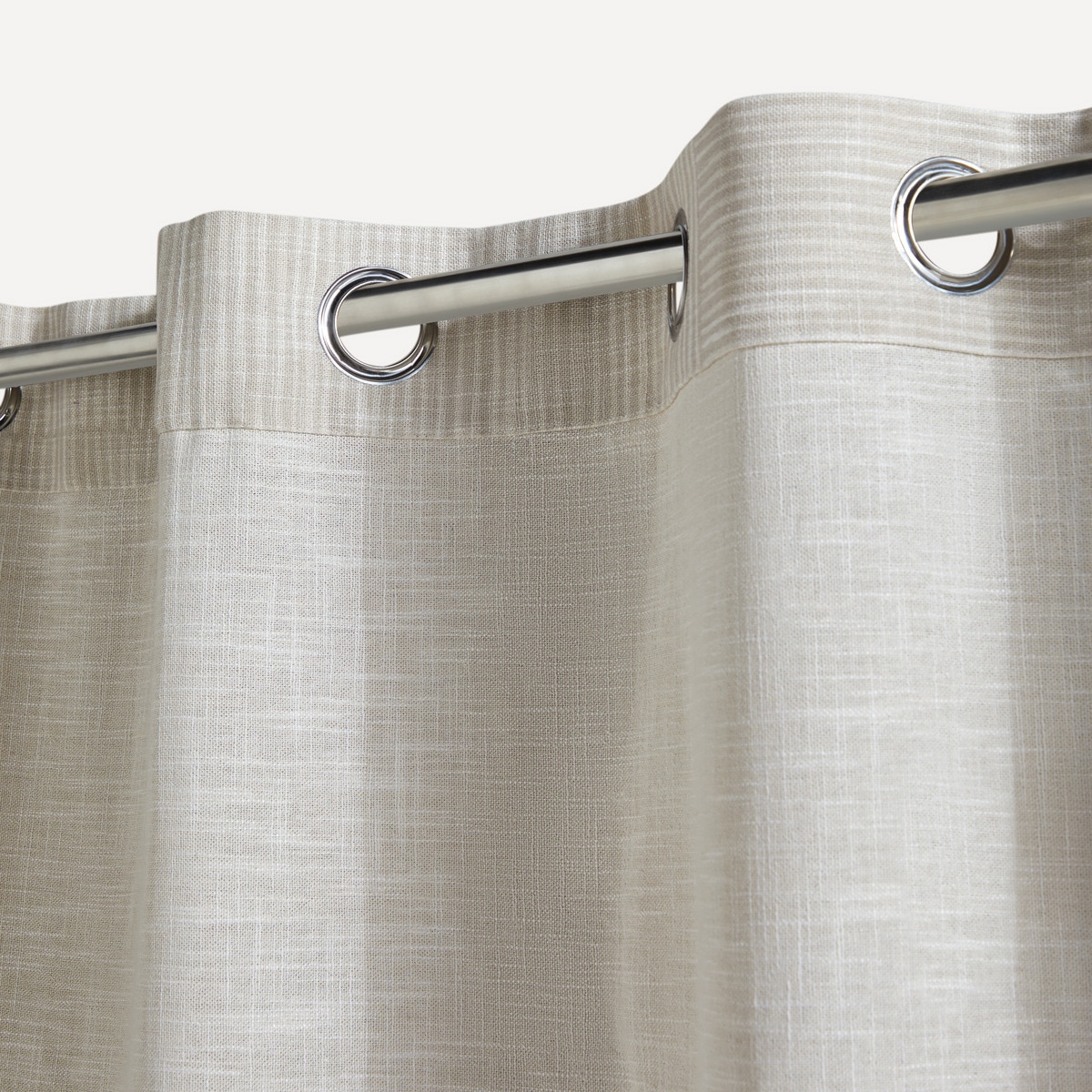 Cortina Confecionada com Argolas Century Torrado-3