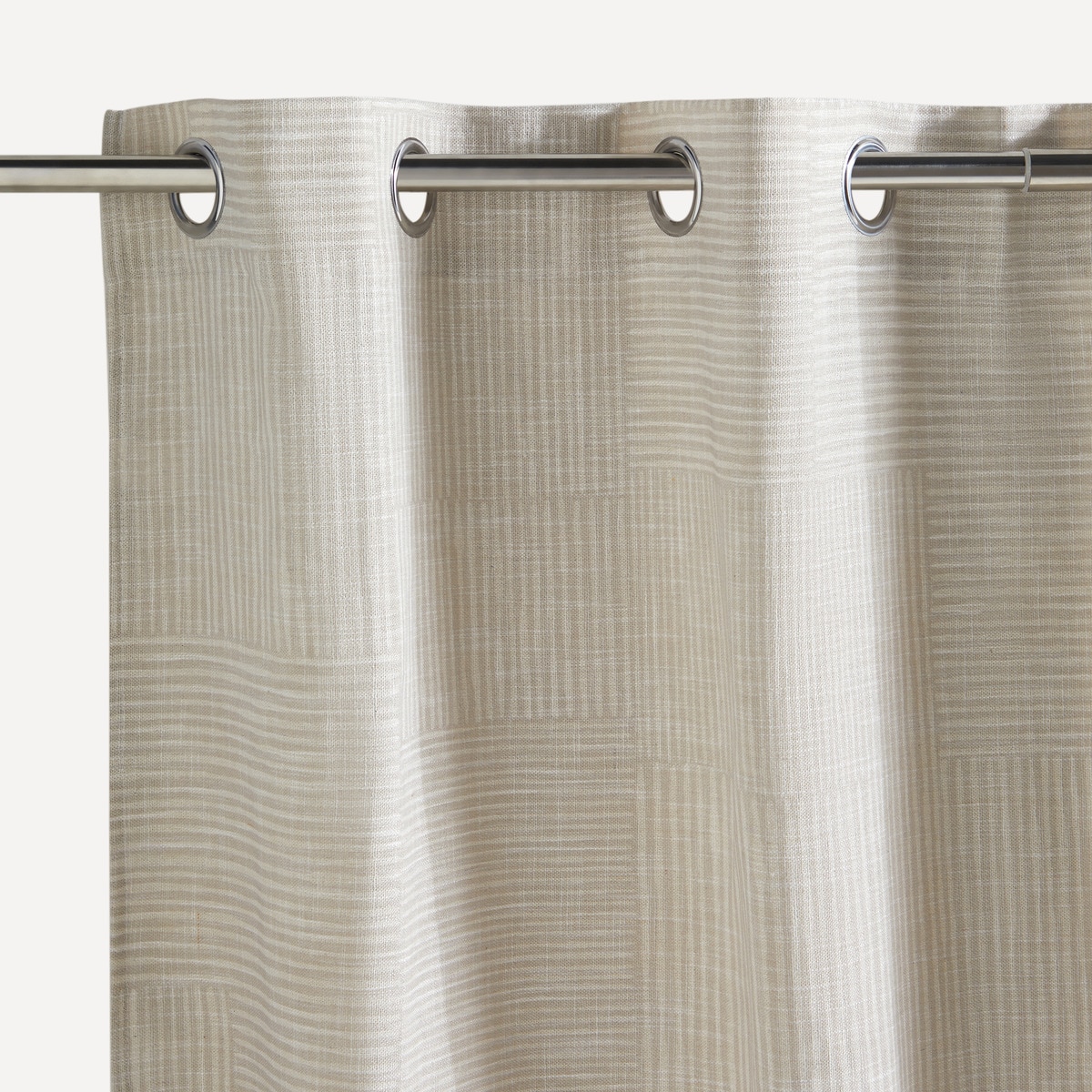 Cortina Confecionada com Argolas Century Torrado-2