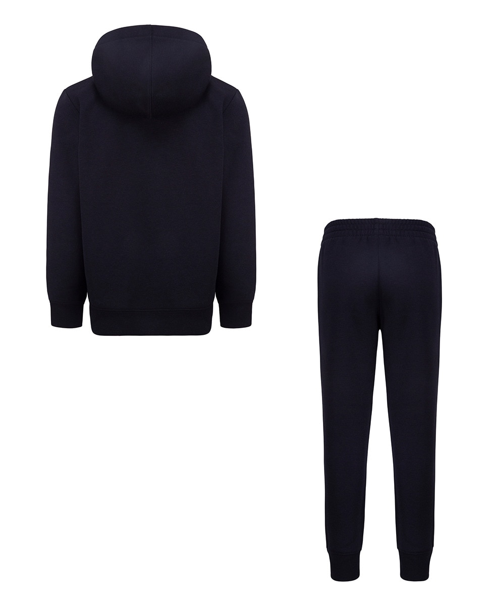 Conjunto de Camisola de Malha de 2 Peças Preto-2