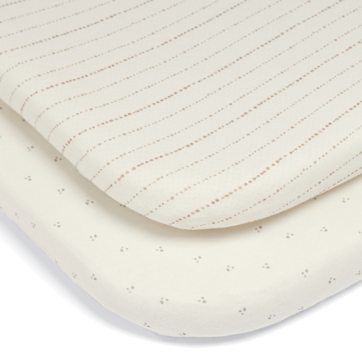 Juego de sábanas bajeras ajustables Mamas & Papas pack 2 líneas Natural-1