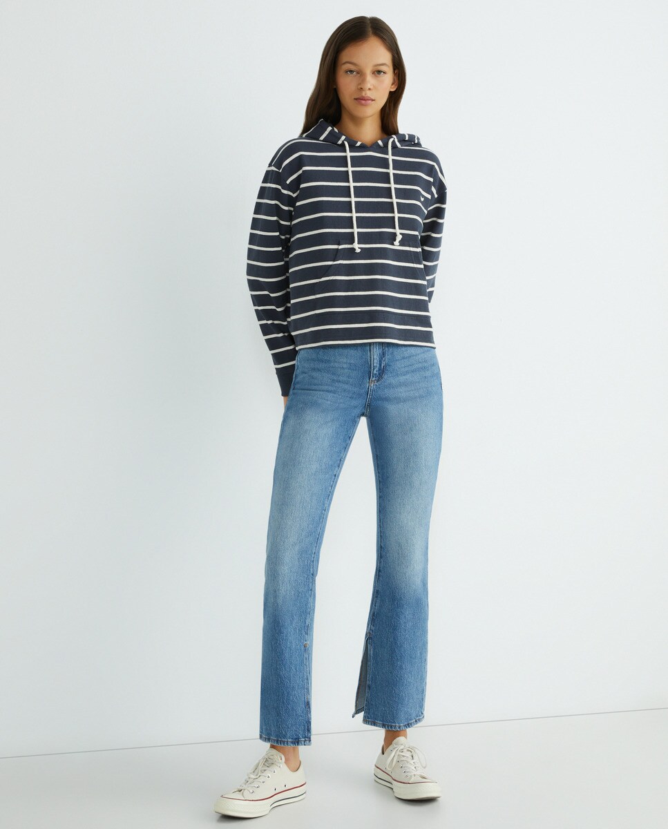 Jean flare taille haute