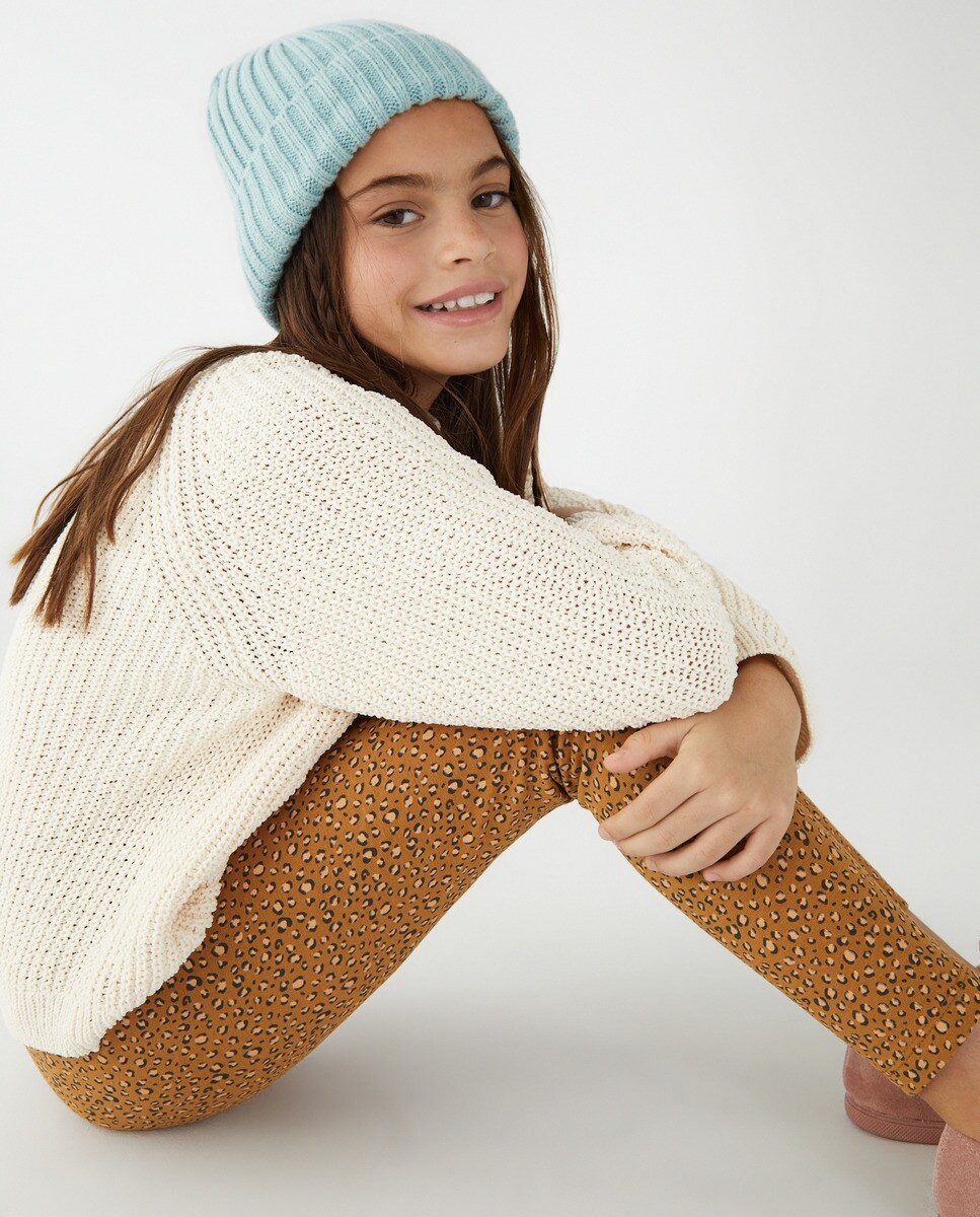 Leggings thermiques imprimé léopard