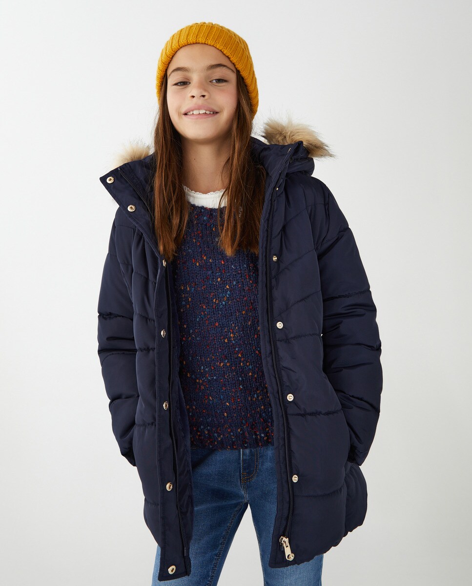 Parka matelassée avec ceinture