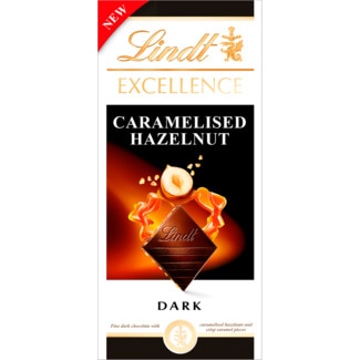 Chocolate de Avelã Caramelizada Excellence tablete 100 g - Lindt