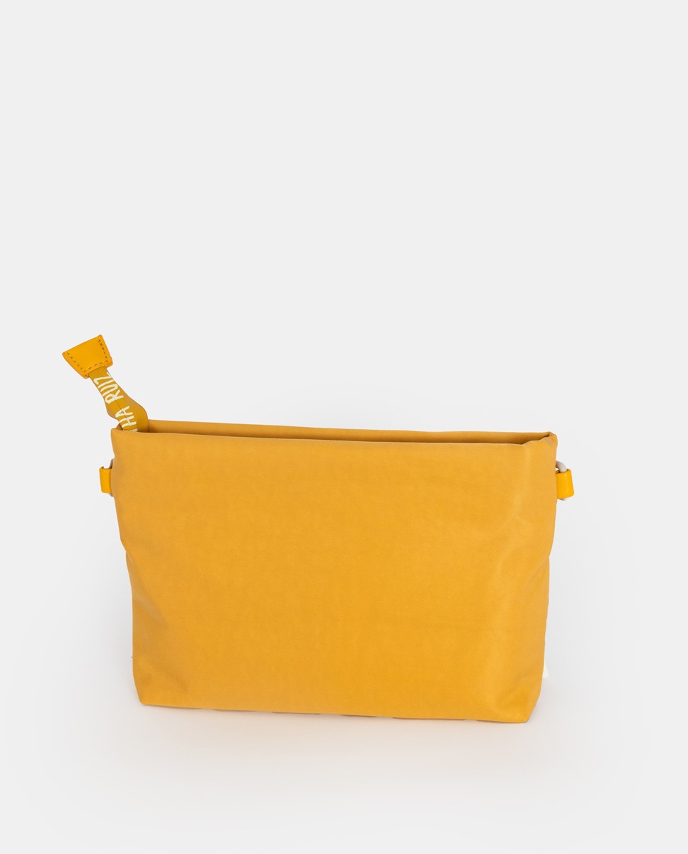Mala a Tiracolo com Borla às Cores e em Nylon - Amarelo Amarelo-2