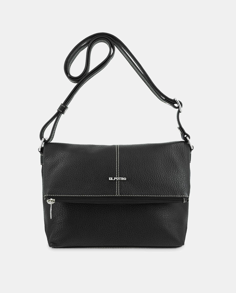 Sac à bandoulière avec fermetureet rabat