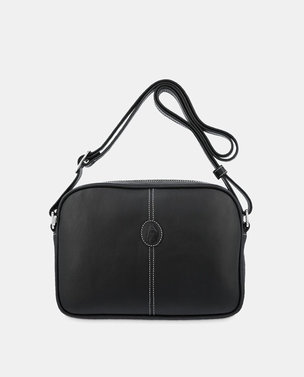 Sac à bandoulière avec surpiqûres