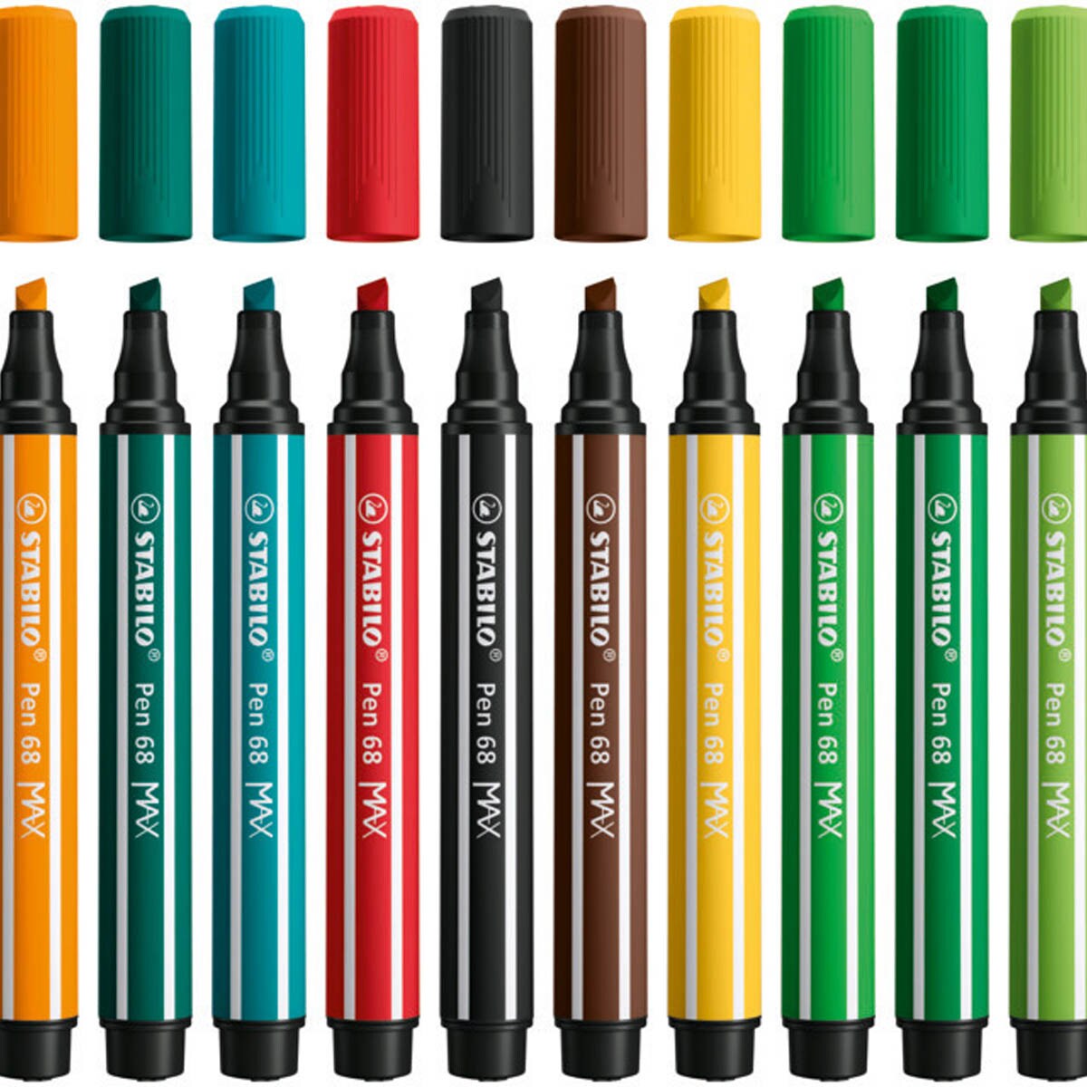 Rotulador punta biselada Pen 68 MAX STABILO albaricoque Albaricoque-4