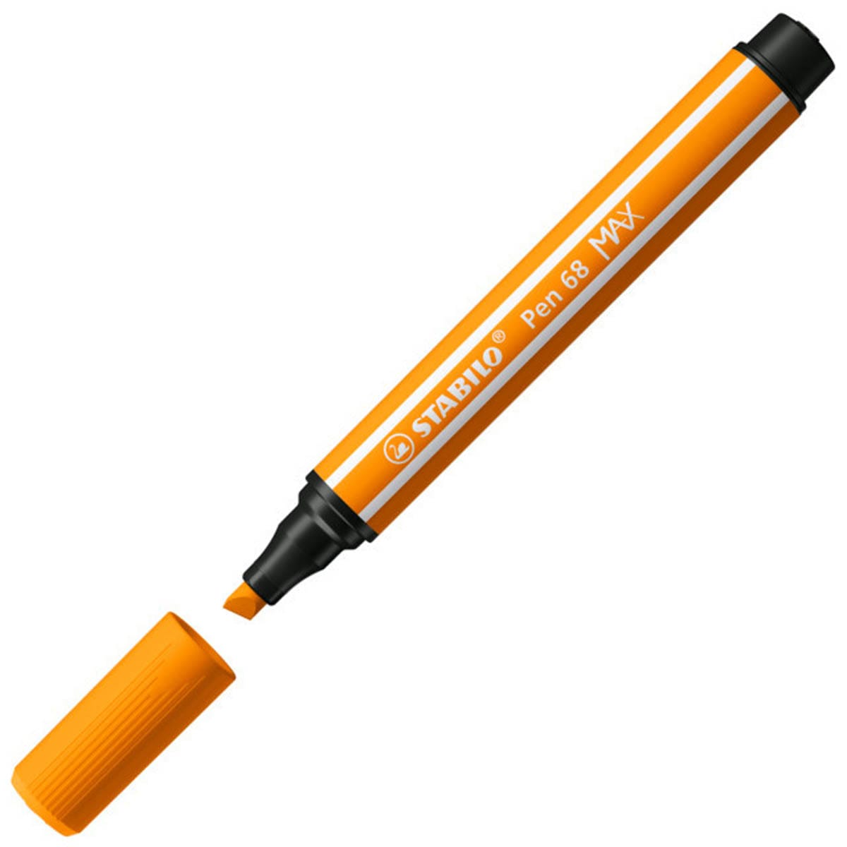 Rotulador punta biselada Pen 68 MAX STABILO naranja Naranja-2