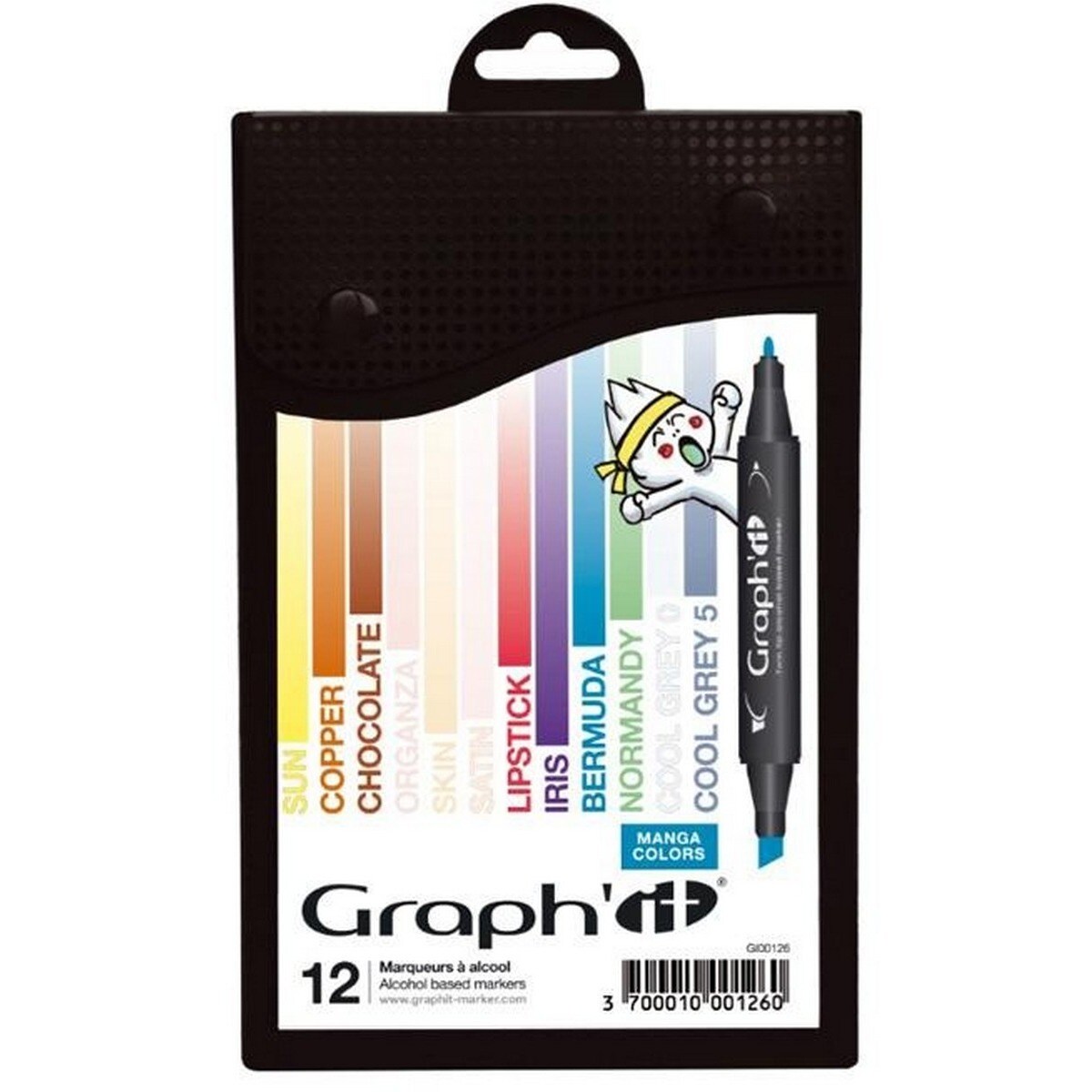 Conjunto de 12 Marcadores Graph'it - Manga Colors 1