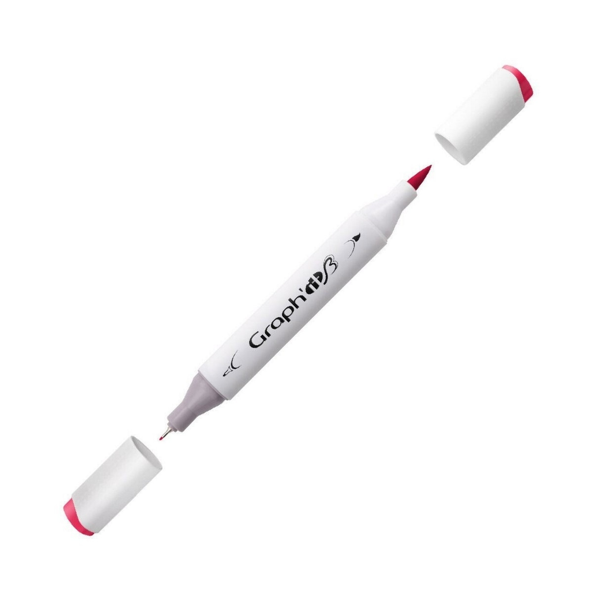 Marcador de Duas Pontas Brush Marker Nº5245 Ruby GRAPH'IT 1