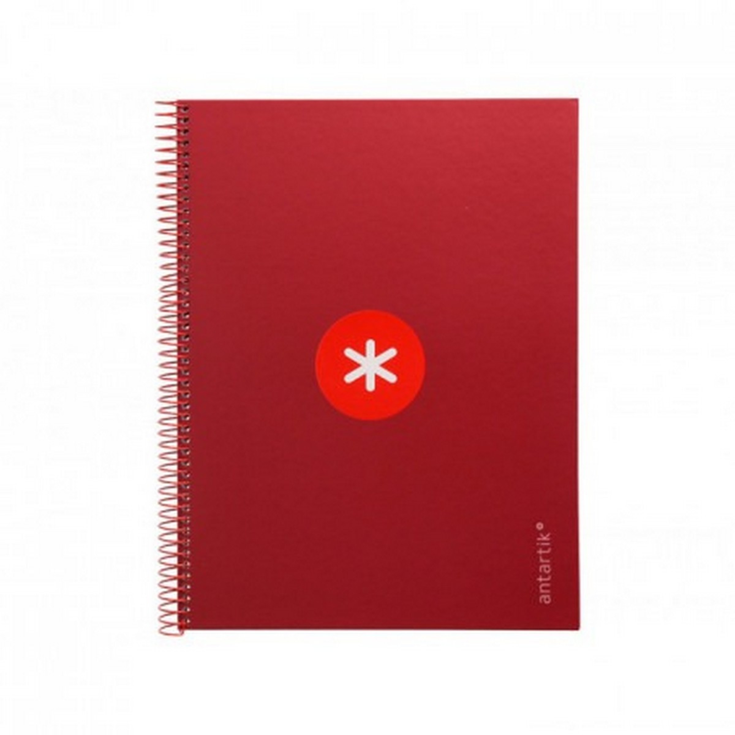 Imagem 0 de Caderno A4 em Espiral, Pautado, Antartik, Vermelho Framboesa