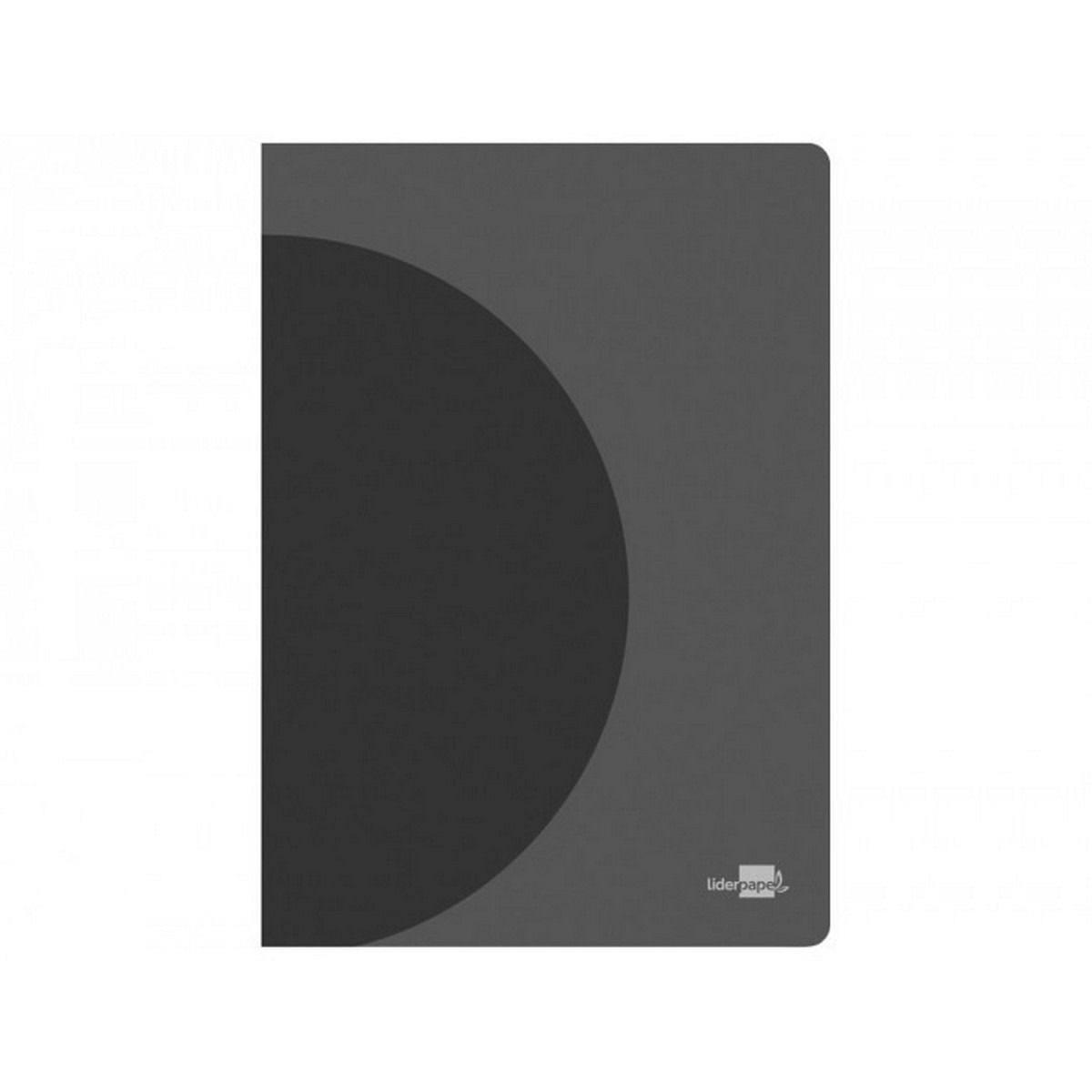 Caderno Agrafado A5 Pautado Liderpapel Preto-1