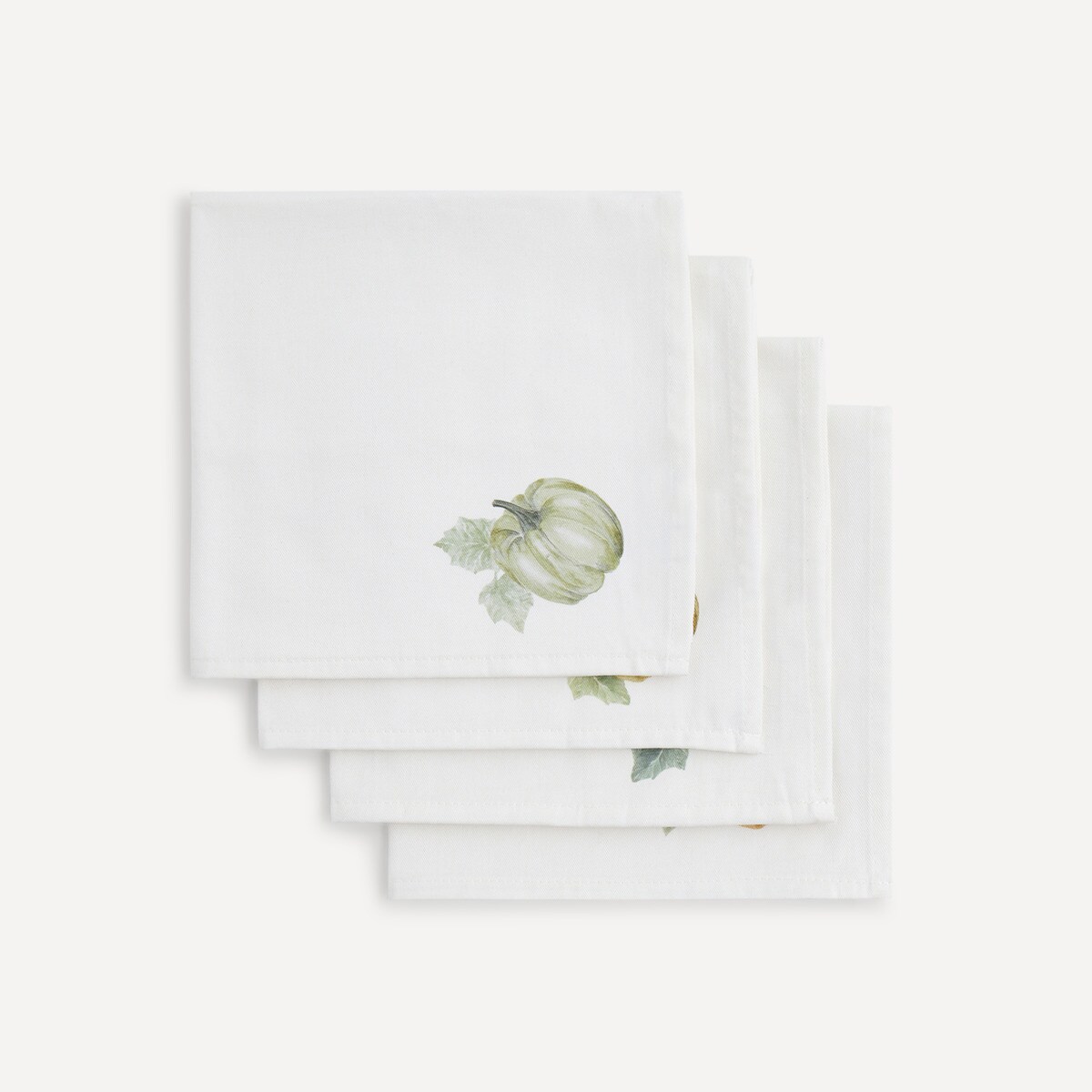 Lot de 4 serviettes de table Courges