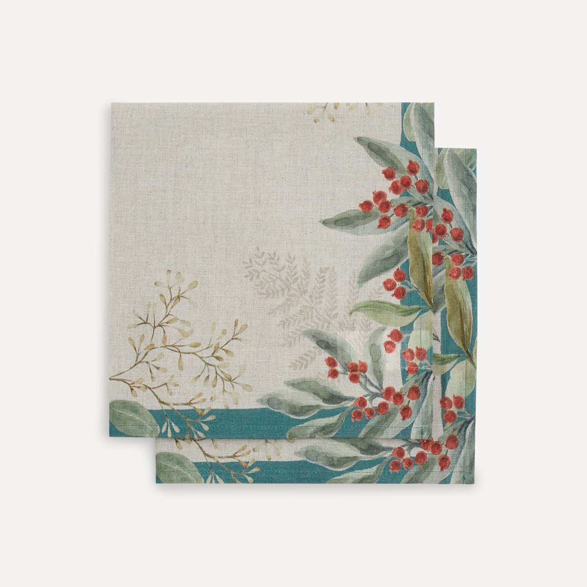 Set 2 servilletas algodón y lino Carelle El Corte Inglés Multicolor-1