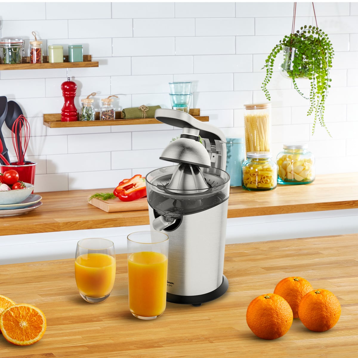 Exprimidor de palanca Moulinex Vitapress Pro PC700D10 con sistema antigoteo Acero Inox-7