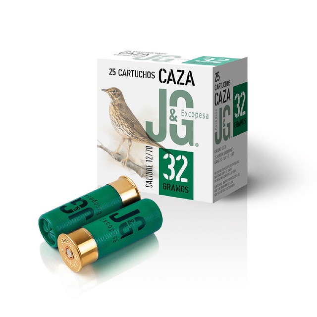 Imagen 0 de Caja de 25 cartuchos JG CAZA 32 (6)