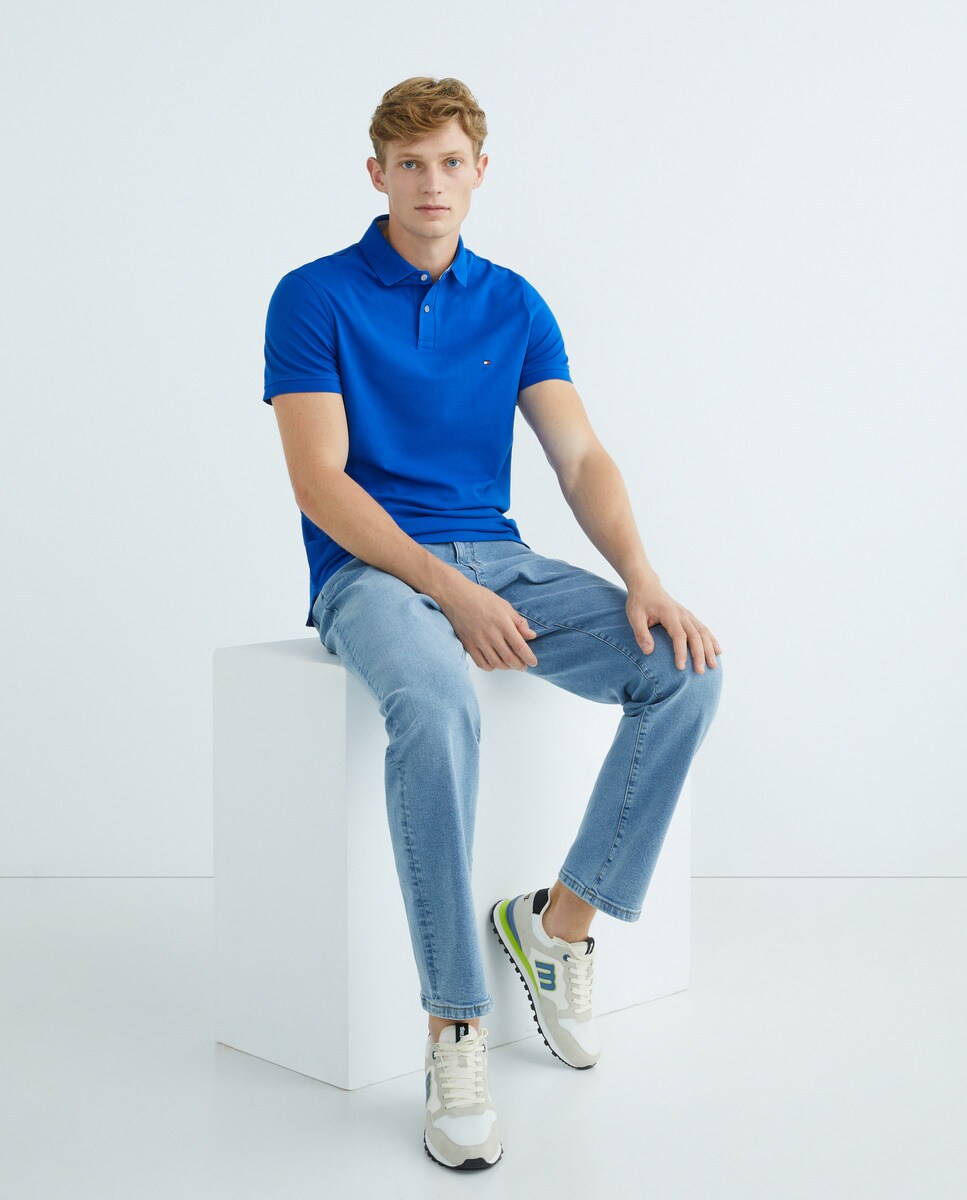 Polo basic regular fit à manches courtes