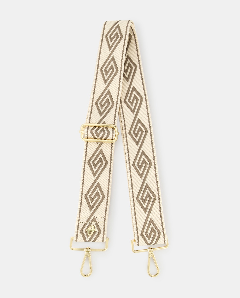 Anse de sac avec broderie ethnique crème