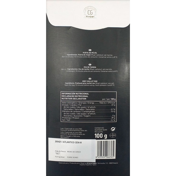 Ovas Tainha embalagem 100 g