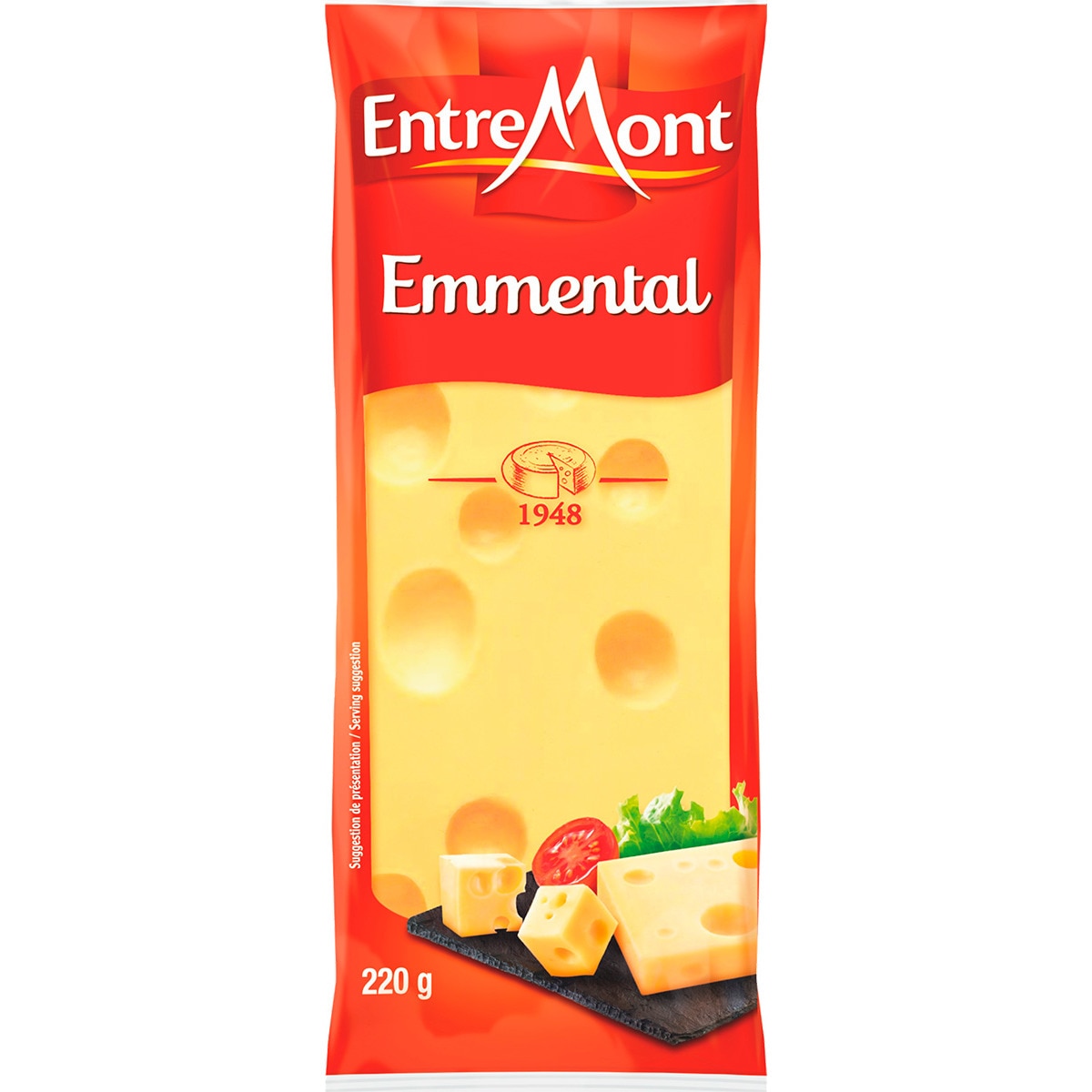 Queijo Emmental Porção Peso Aproximado unidade 220 g