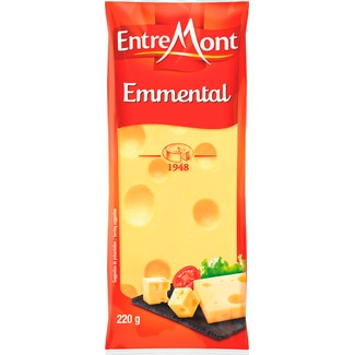 Queijo Emmental Porção Peso Aproximado unidade 220 g - Entremont