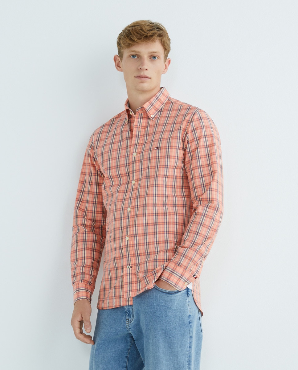 Chemise regular fit à manches longues