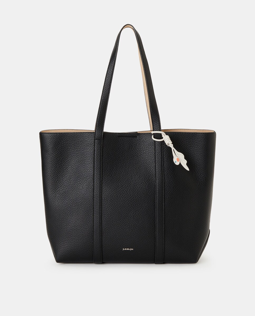 Sac cabas blanc à motif