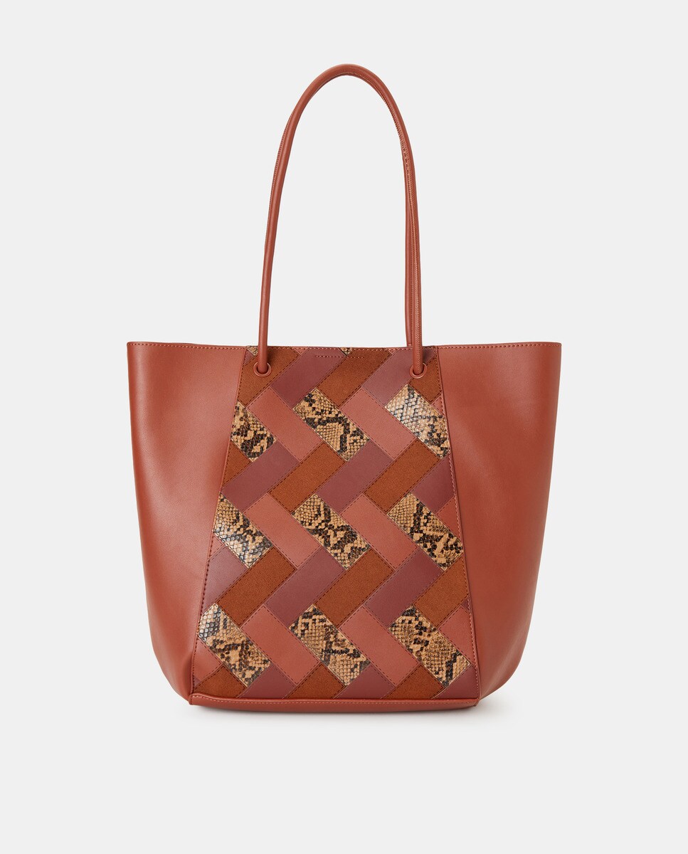 Sac cabas avec patchwork