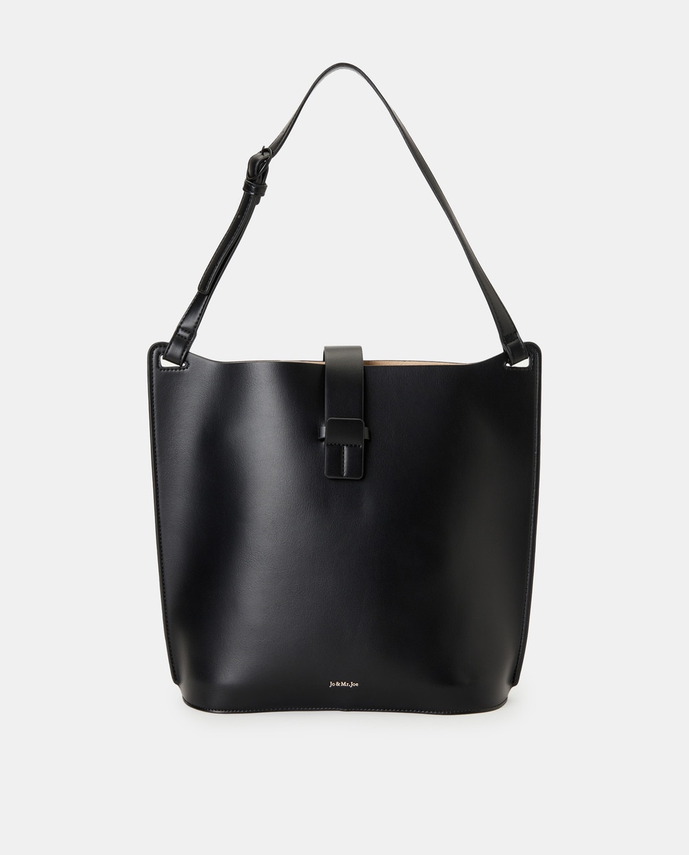 Grand sac hobo uni à intérieur contrastant