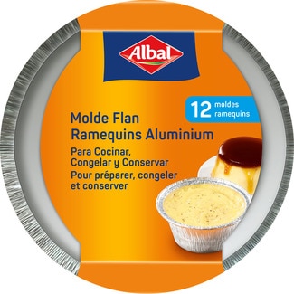 moldes de aluminio para flan envase 12 unidades - Albal