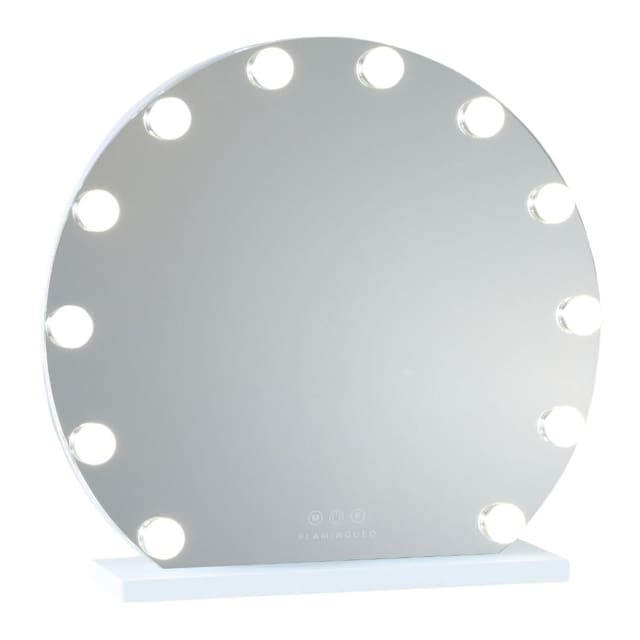 Imagen 0 de Espejo con luces led Flamingueo para maquillaje estilo Hollywood redondo