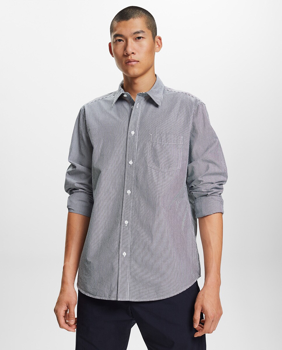 Chemise basique à motife regular fit